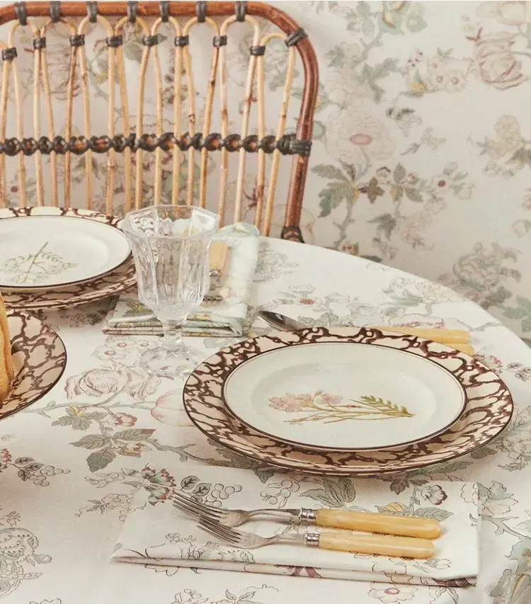 Happy Times Bouquet Round Tablecloth, 90" - Image 3