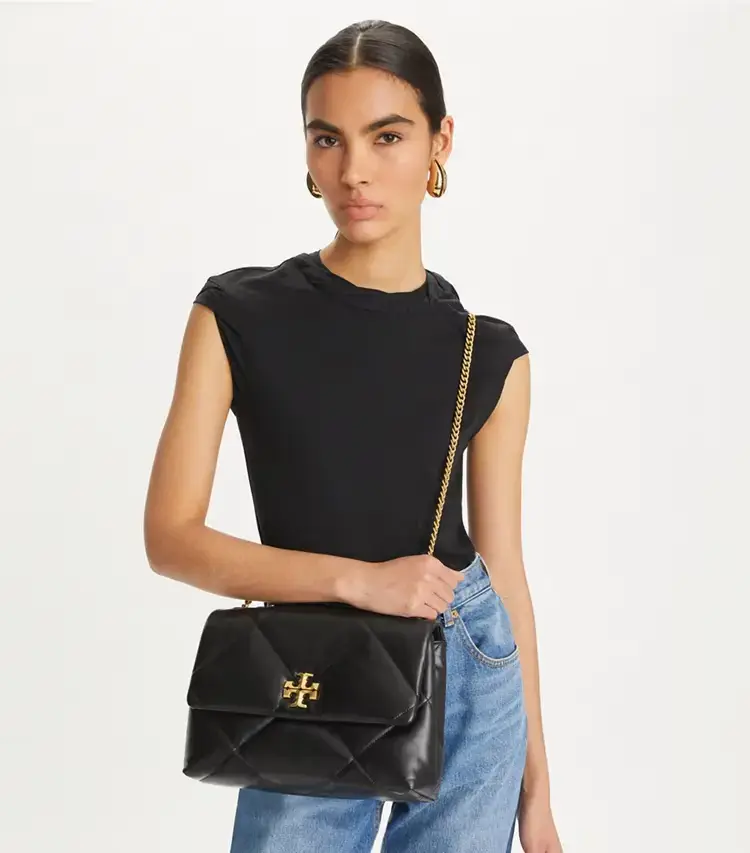 Kira Diamond Quilt Shoulder Bag - Image 2