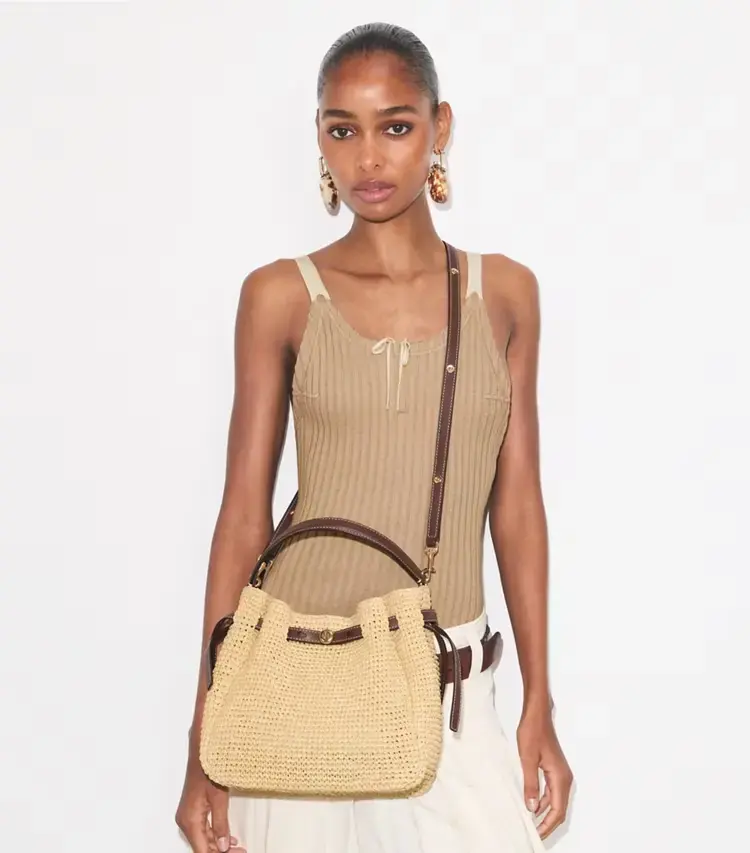 Romy Woven Bucket Bag - Image 3