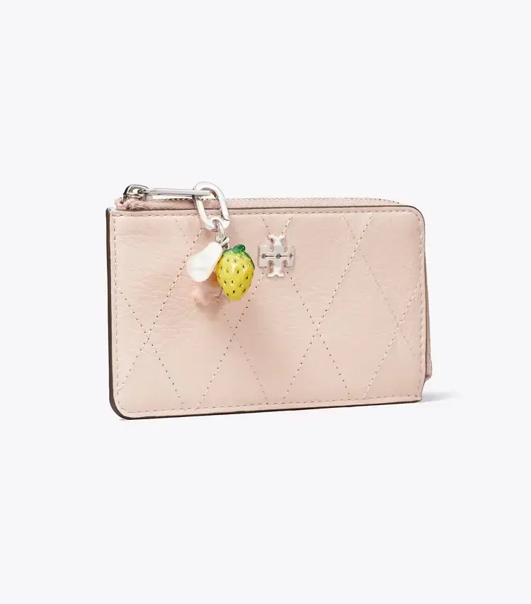 Charlie Quilted Zip Card Case