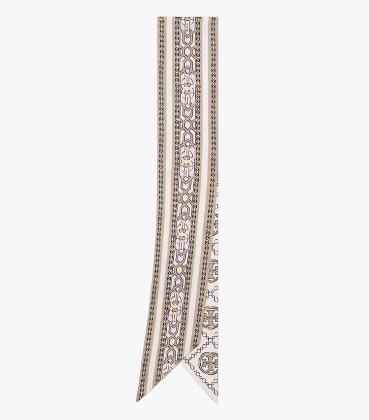 T Monogram Deco Ribbon Tie - Image 3