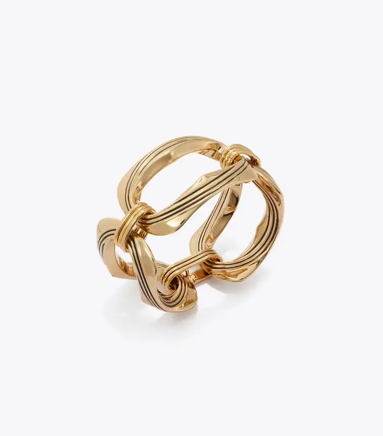 Runway Carved Metal Bracelet