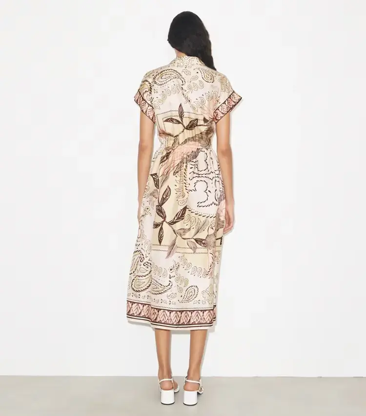 Waisted Silk Shirtdress - Image 3