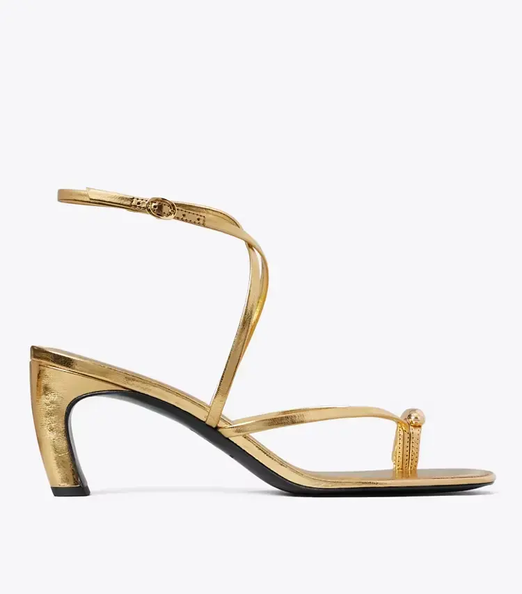 Pierced Multi-Strap Heeled Sandal - Image 3