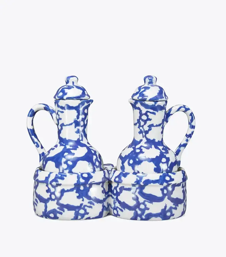 Spongeware Oil & Vinegar Set