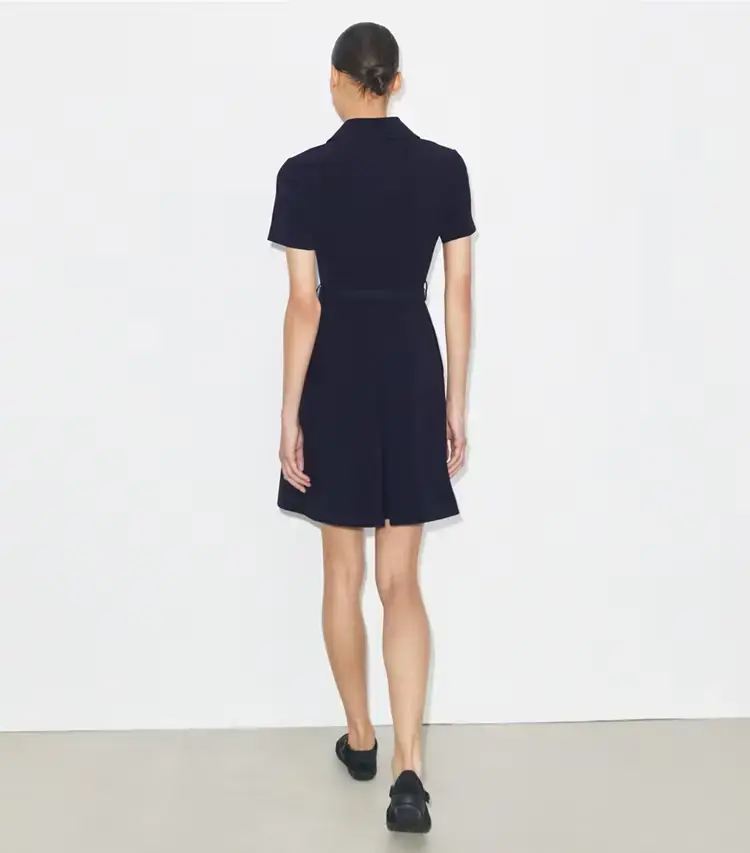 Short-Sleeve Pleated Golf Dress - Image 4