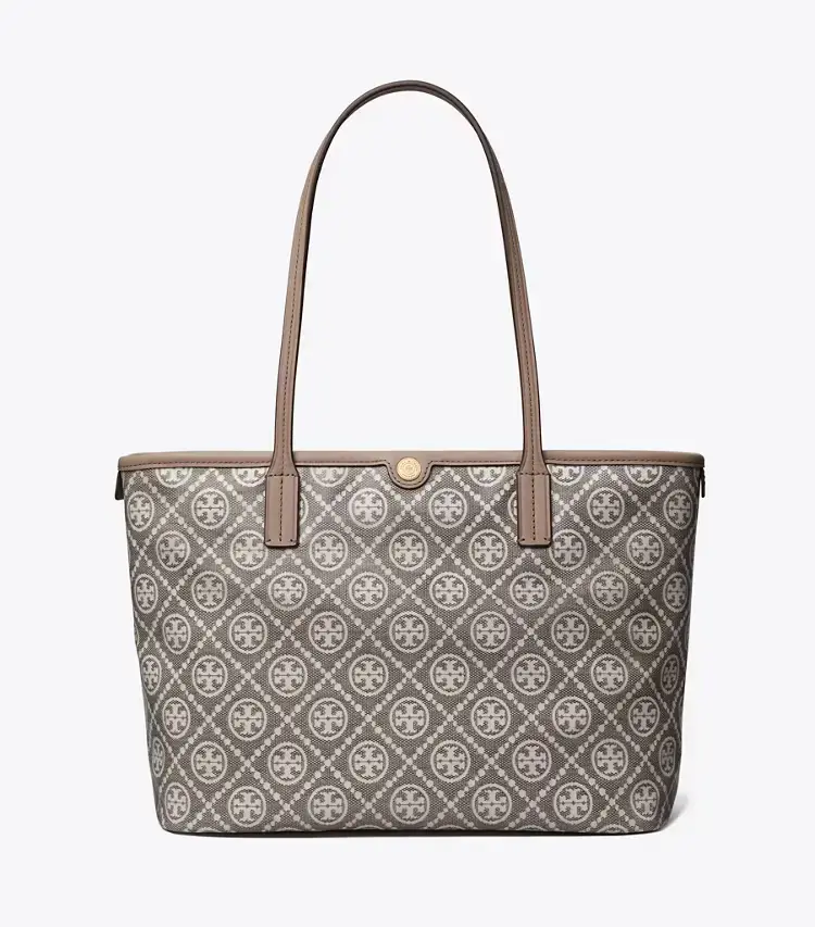 T Monogram Coated Jacquard Small Zip Tote - Image 3