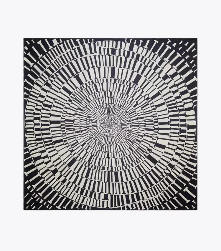 T Circle Silk Square Scarf