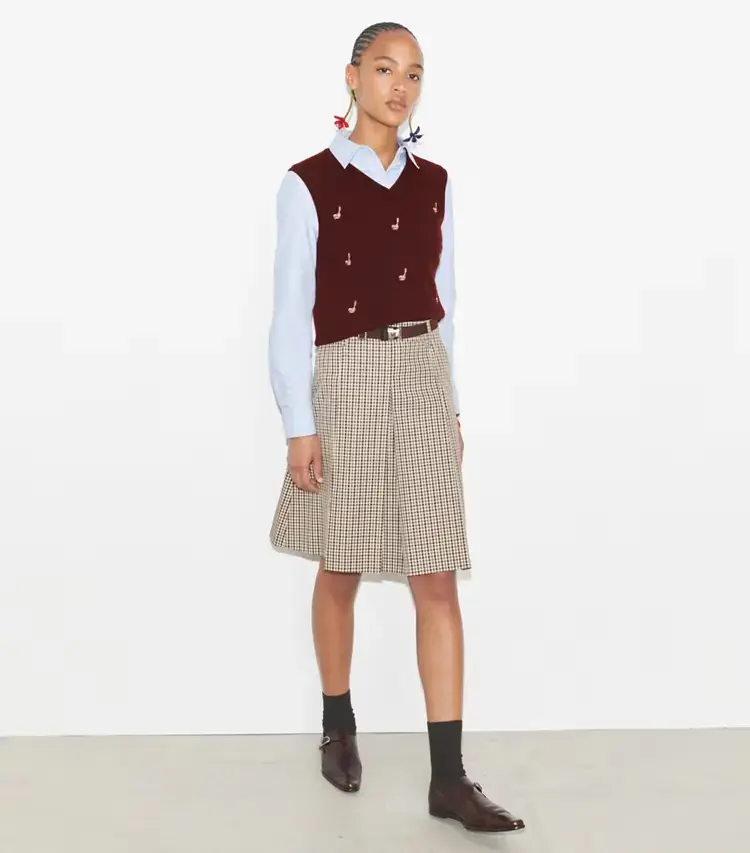 Cashmere Birdie Sweater Vest - Image 3