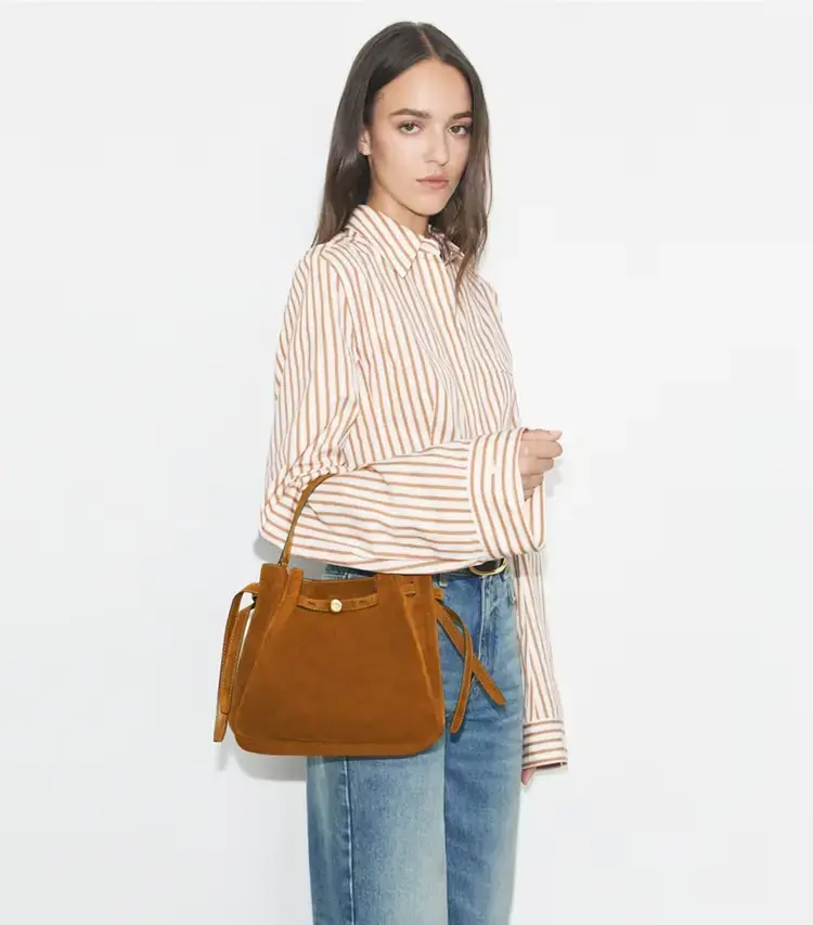 Romy Suede Bucket Bag - Image 3