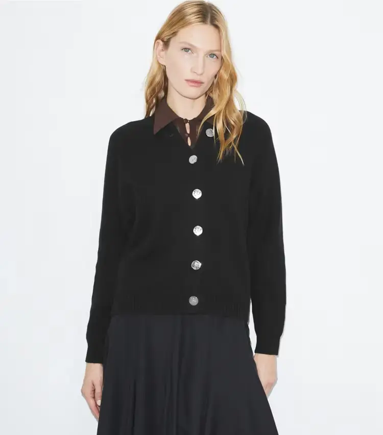 Merino Wool Cardigan - Image 2