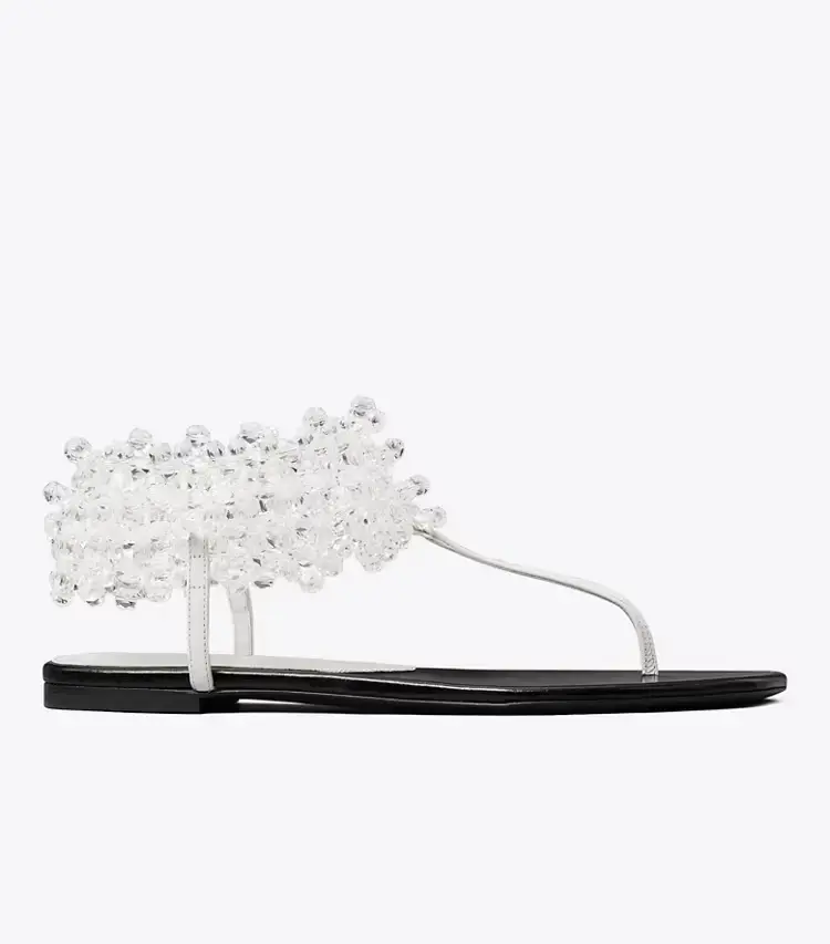 Beaded Flat Sandal - Image 3