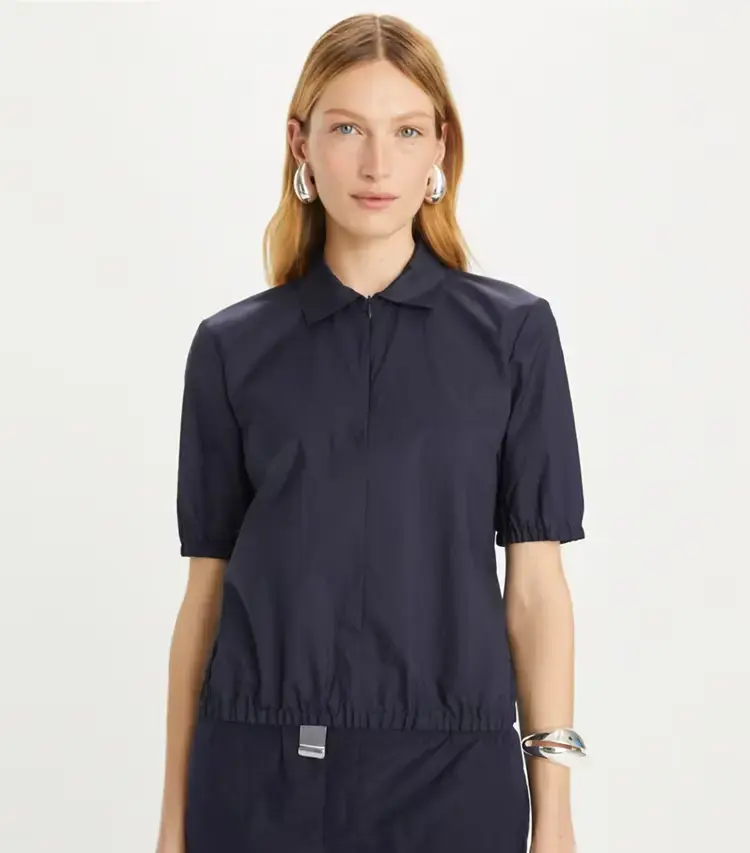 Nylon Taffeta Zip Polo - Image 2