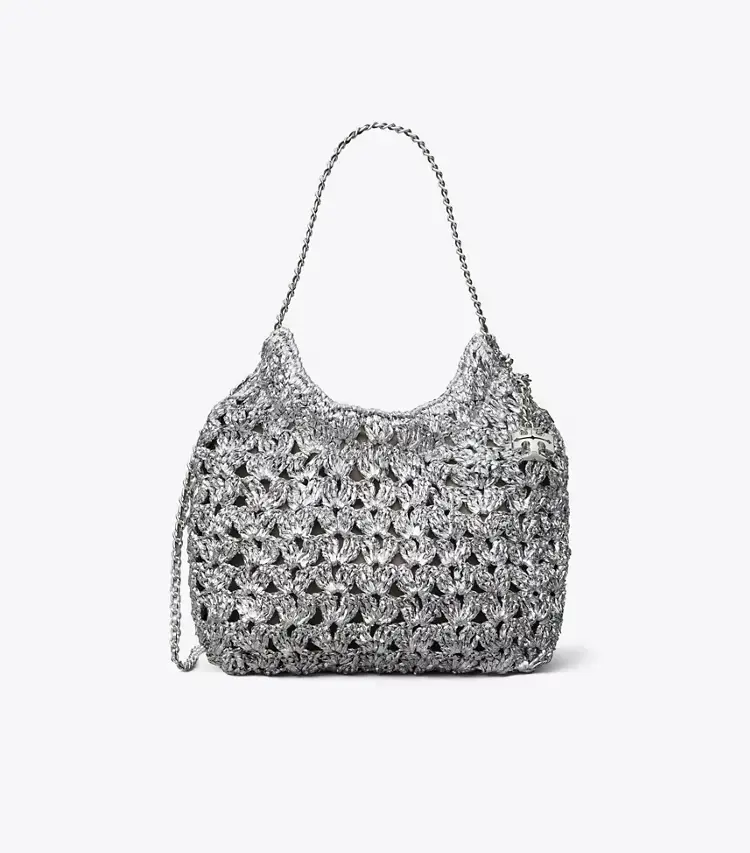 Mini Fleming Woven Hobo Bag - Image 4