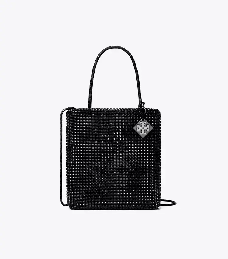 Night Owl Crystal-Embellished Mini Tote - Image 3