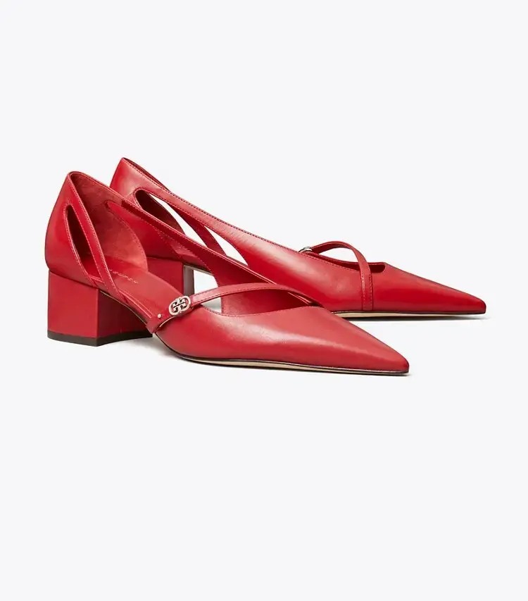 Double T Buckle D'orsay Pump