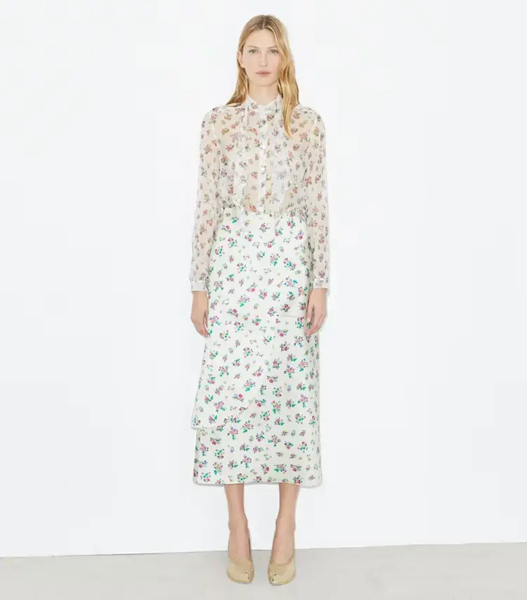 Satin Wrap Skirt - Image 2
