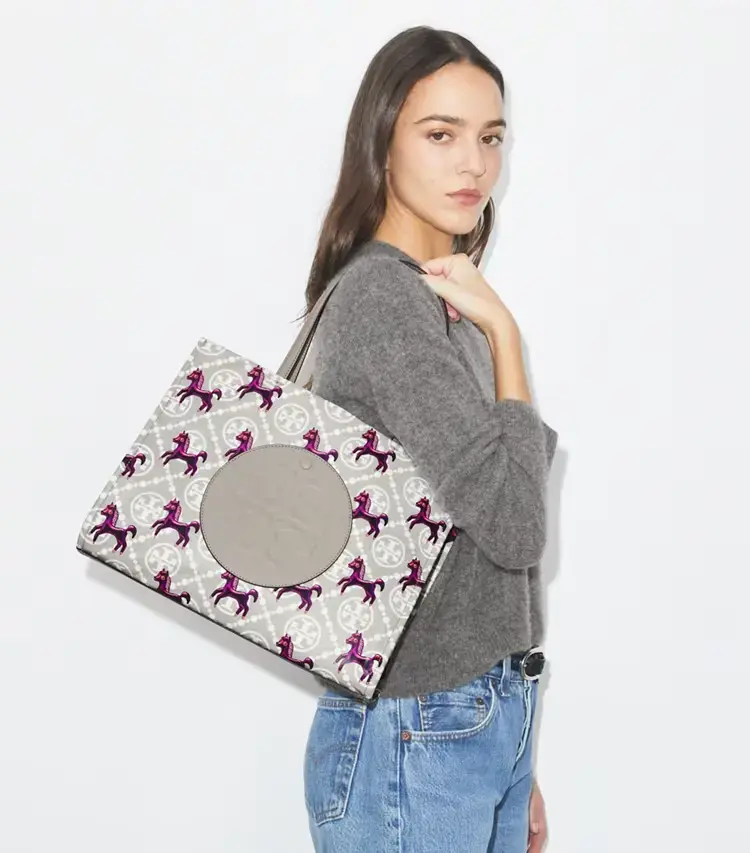 Ella Horse Nylon Small Tote - Image 2
