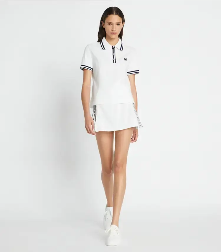 Tech PiquÉ Logo Stripe Tennis Skirt - Image 2