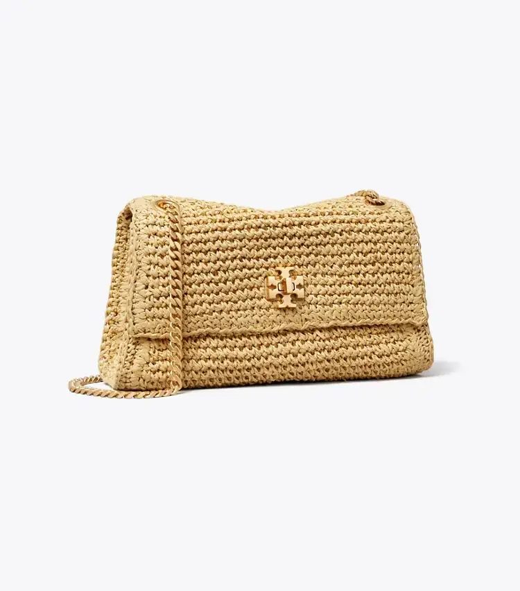 Mini Kira Turnlock Woven Shoulder Bag