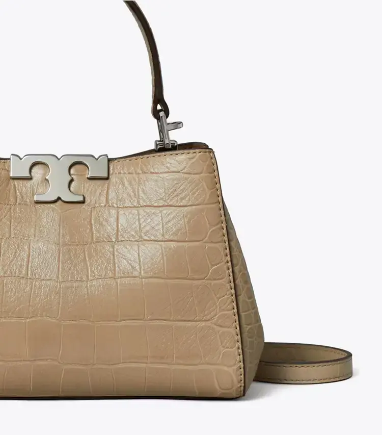 Mini Eleanor Soft Croc-Embossed Satchel - Image 4