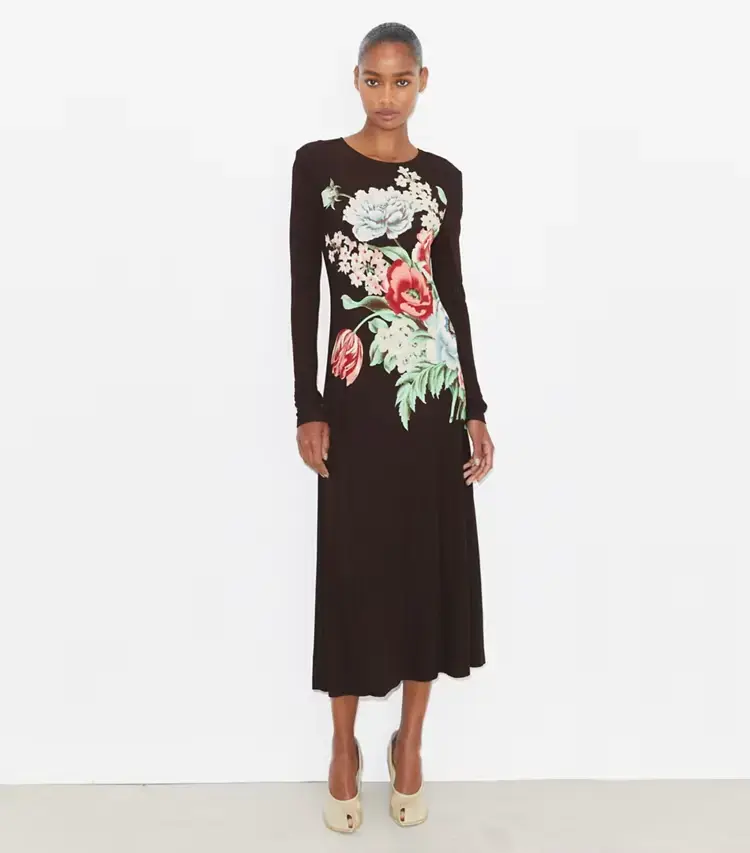 Printed Jersey Dress - Image 2