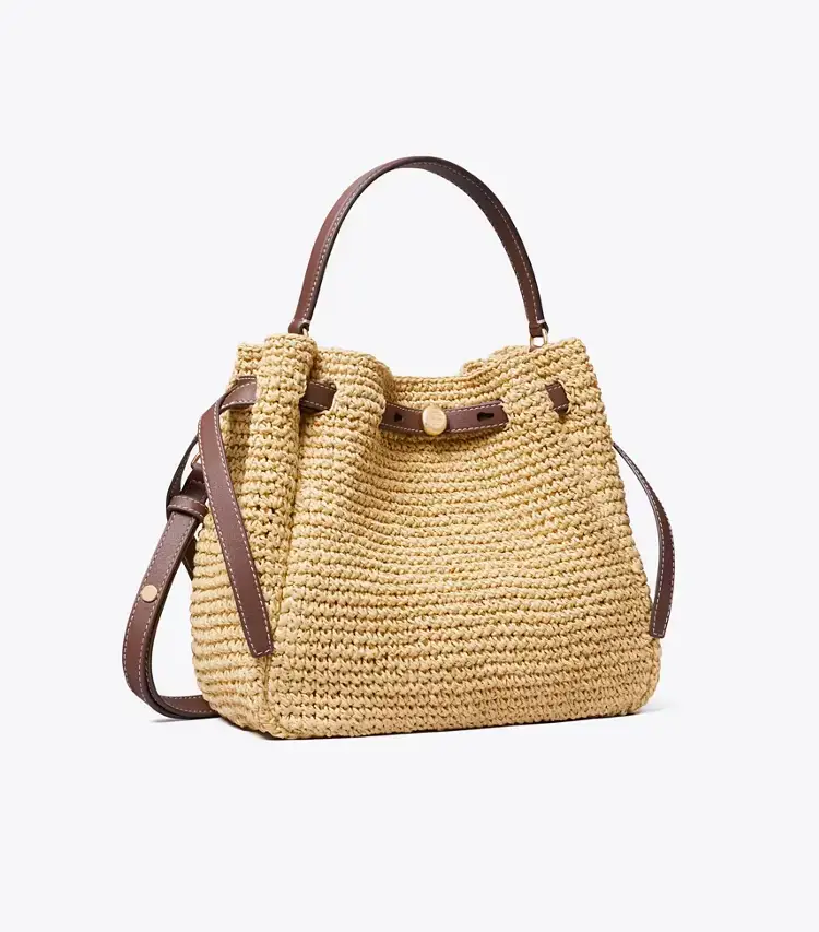 Romy Woven Bucket Bag