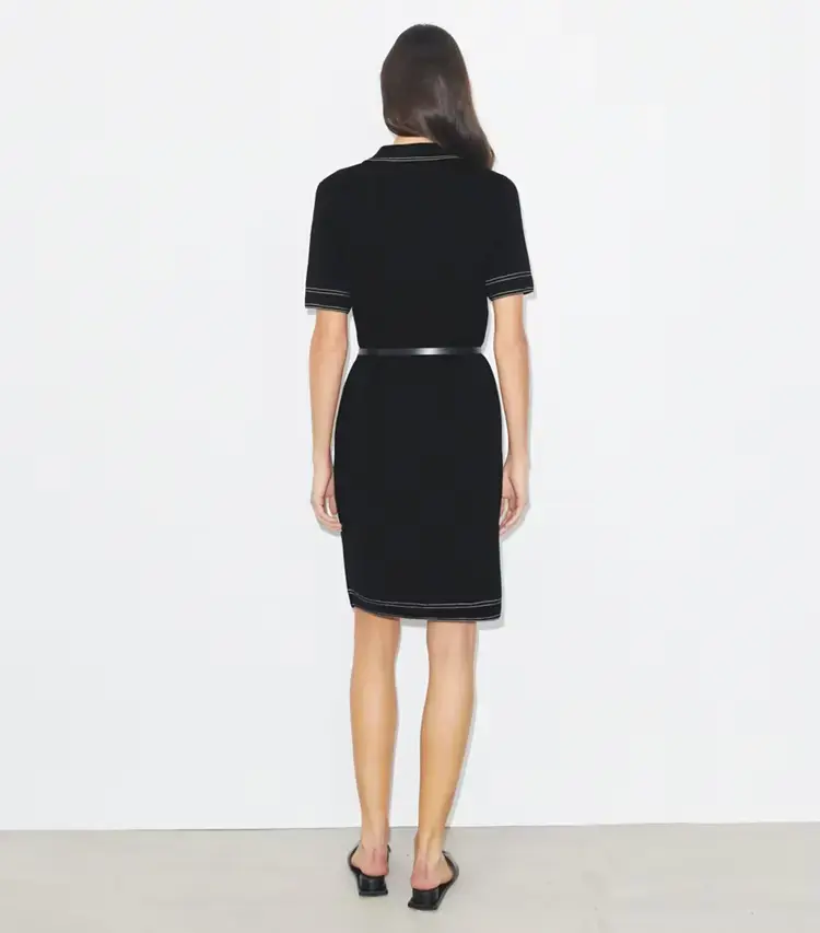 Topstitch Wool Camp Dress - Image 4