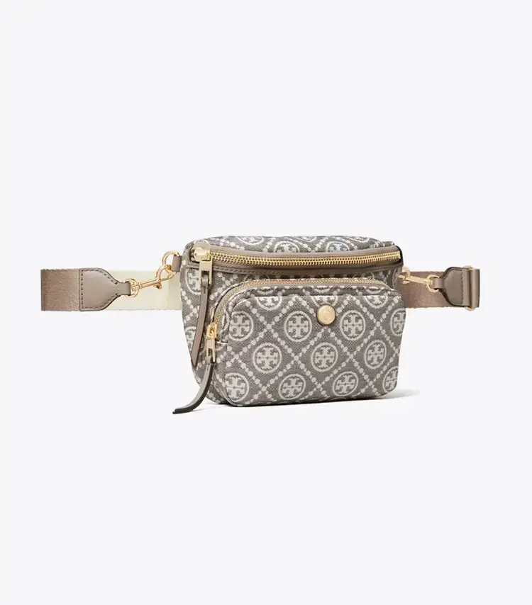 T Monogram Coated Jacquard Mini Belt Bag