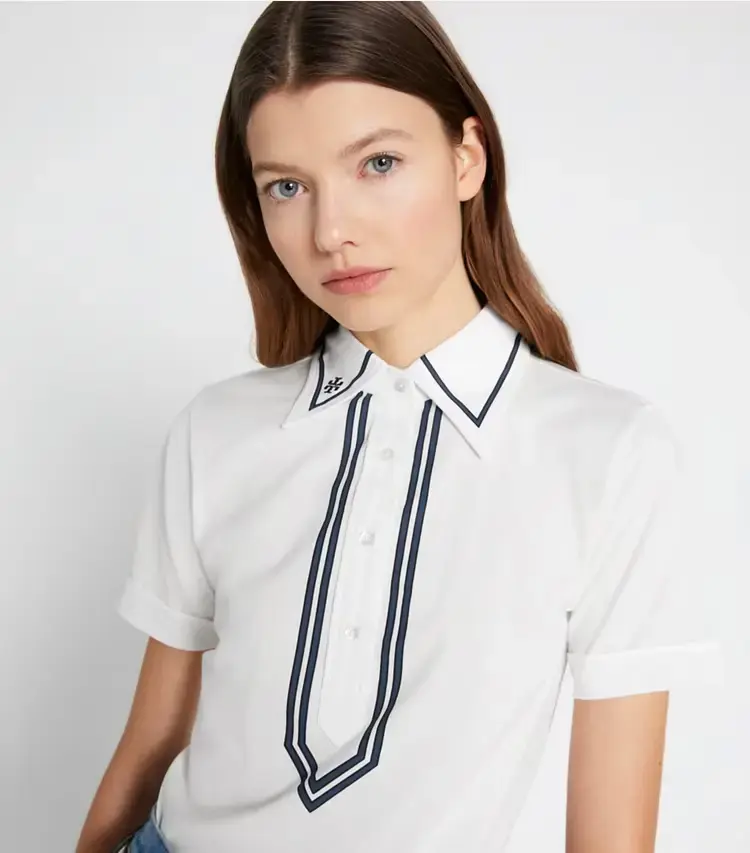 Mercerized Cotton Retro Polo - Image 2