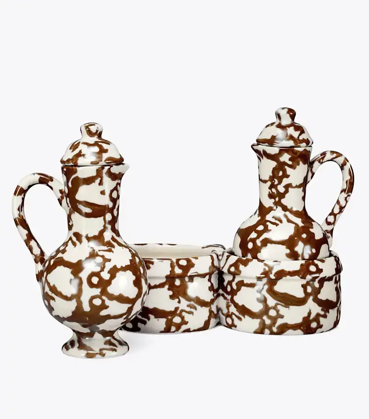 Spongeware Oil & Vinegar Set - Image 2