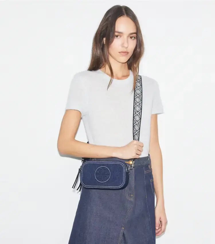 Mini Miller Denim Crossbody Bag - Image 2