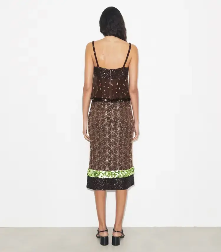 Embellished Lace Skirt - Image 3