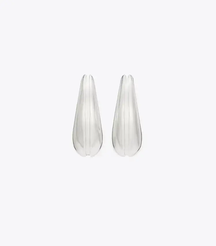 Small Pierced Hoop Earrings - Image 2