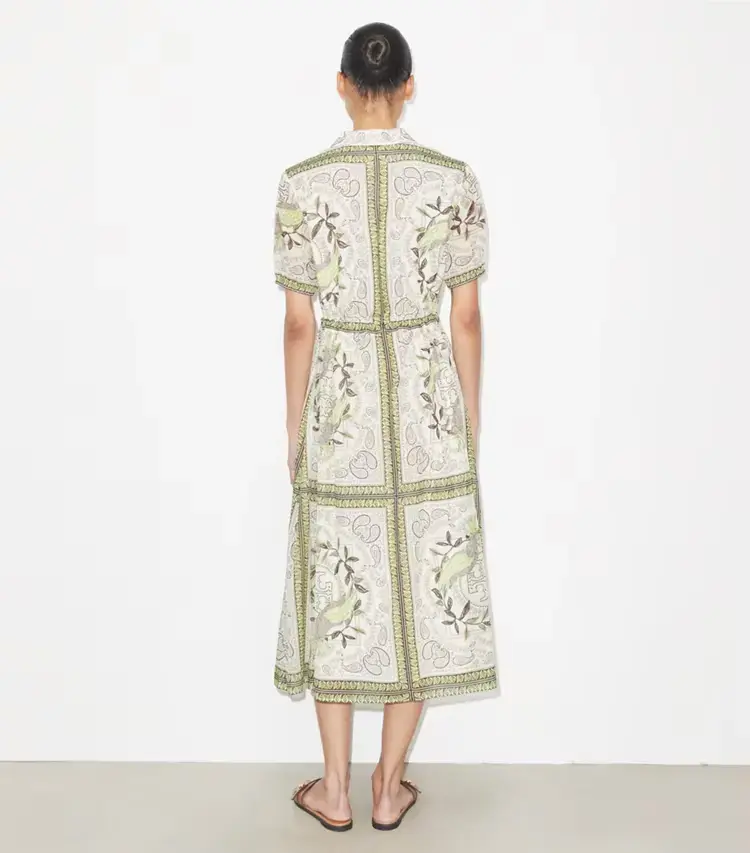Cinched Cotton Zip Dress - Image 3