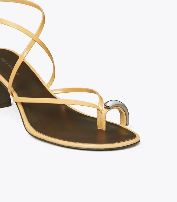Pierced Multi-Strap Heeled Sandal - Image 4
