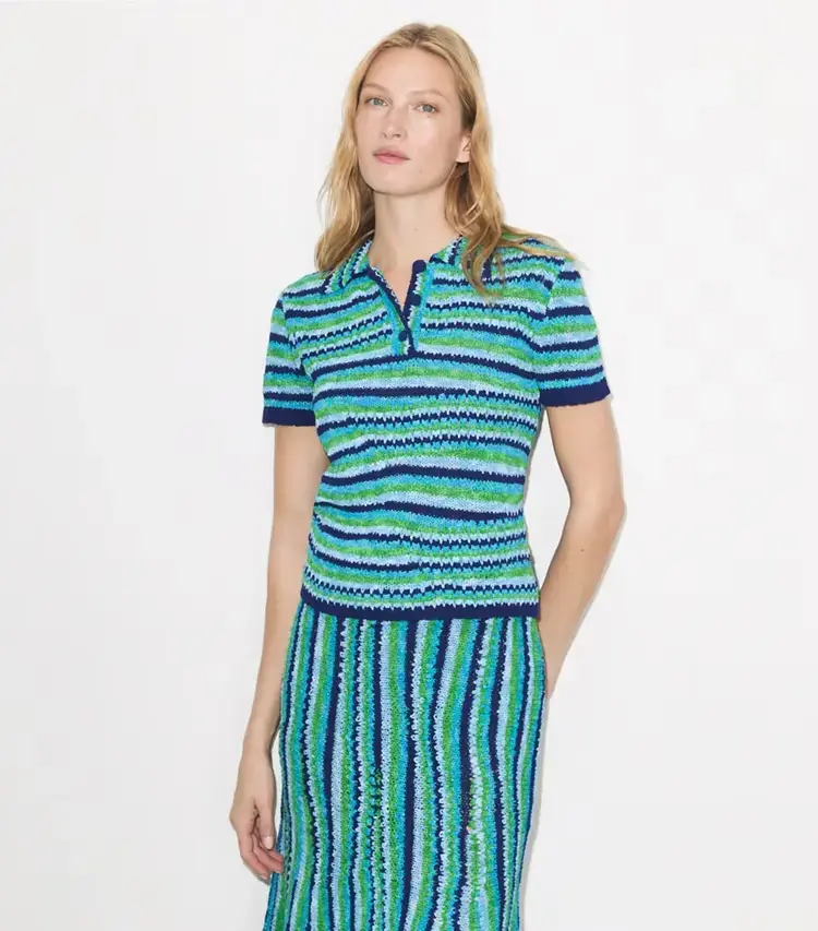 Striped Cotton Polo - Image 2