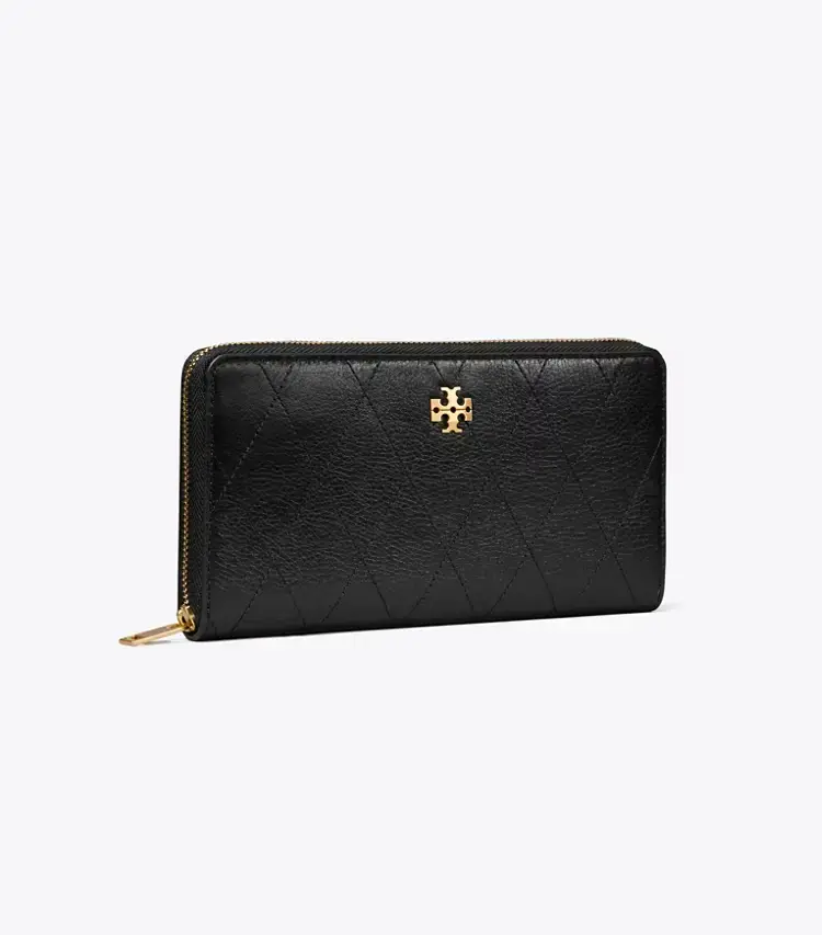 Charlie Quilted Zip Continental Wallet