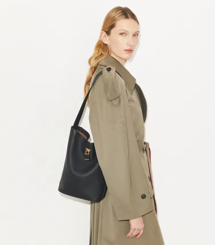 Lock Slim Bucket Bag - Image 2