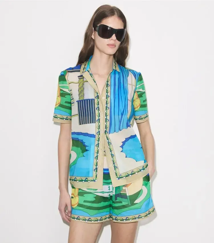Printed Camp Shirt - Image 2