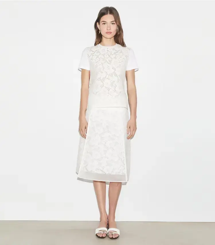 Corded Lace Skirt - Image 2