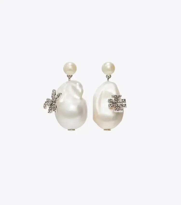 Moondance Pearl And Flower Drop Earrings