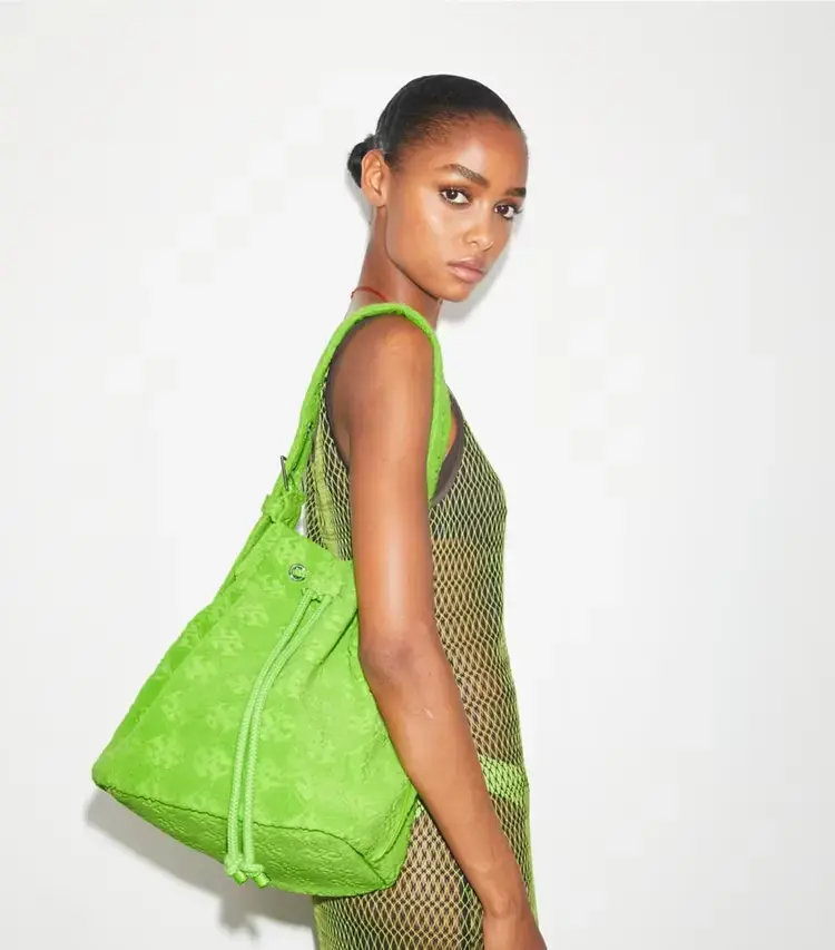 T Monogram Terry Oversized Bucket Bag - Image 2