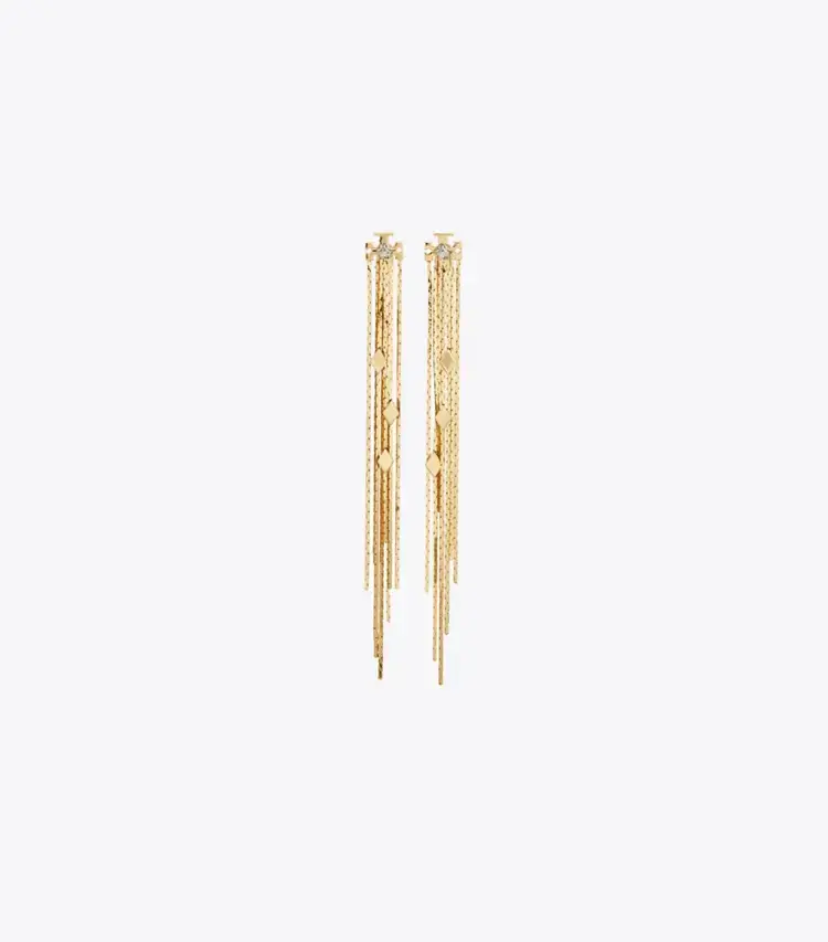 Runway Front-Back Chain Earrings