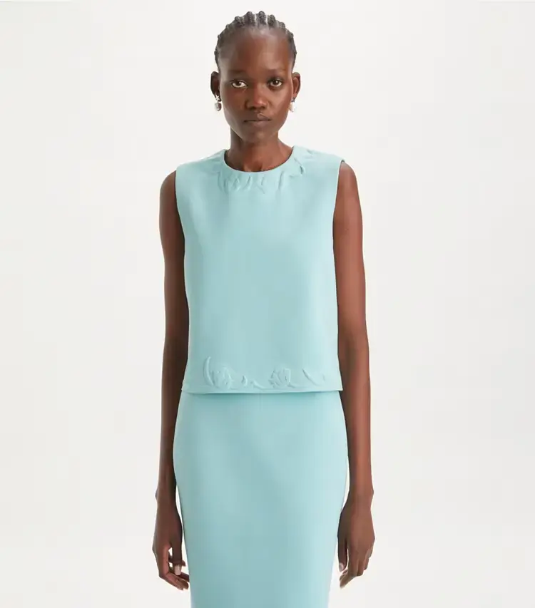 Embossed Viscose Shell Top - Image 2