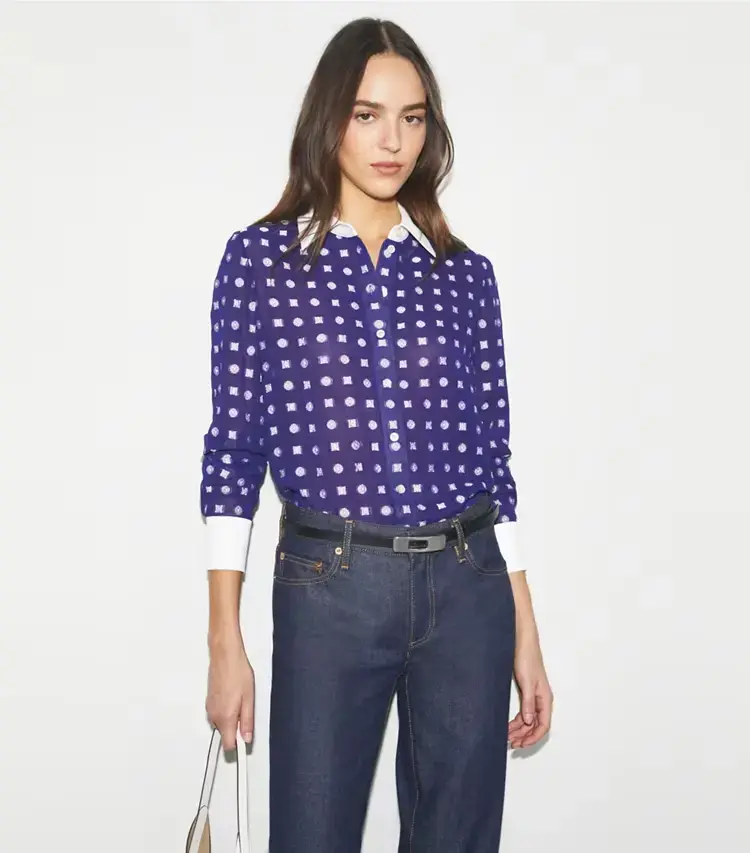 Colorblock Jacquard Shirt - Image 2
