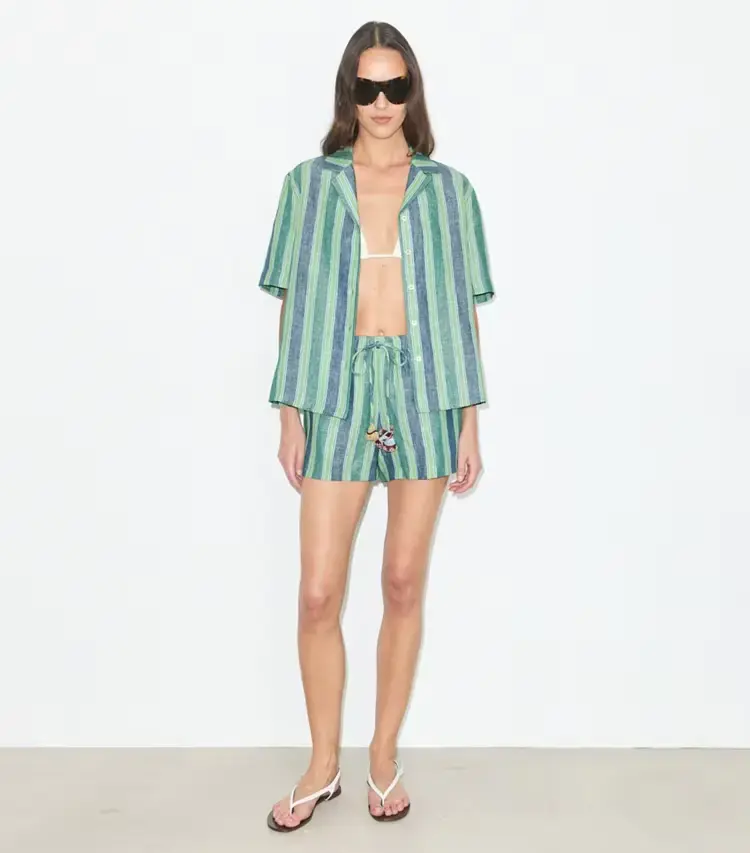 Striped Linen Top - Image 3