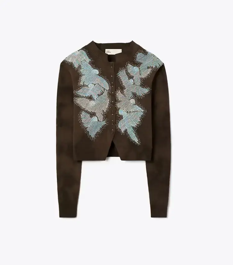 Embellished Wool Cardigan