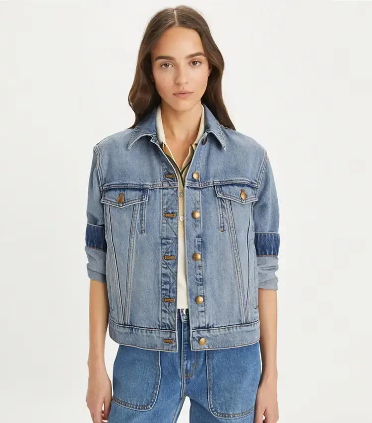 Denim Jacket With Pockets - Image 2