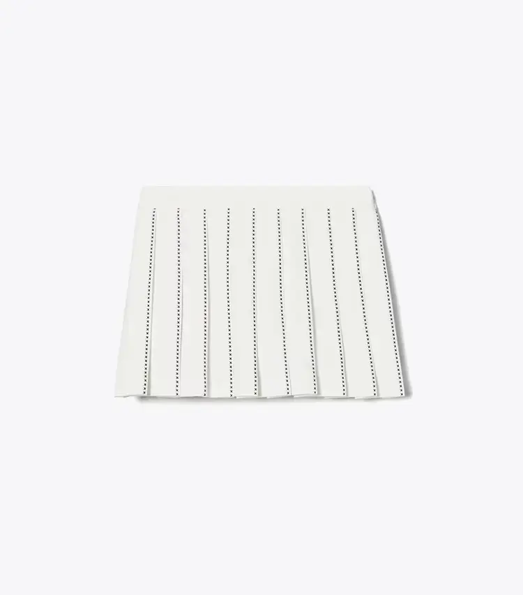 X-Embroidered Tennis Skirt